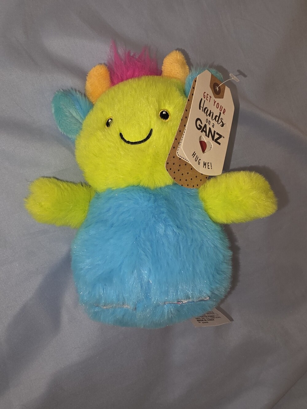 Ganz Mayhem Monster Plush Stuffed Animal Green/Blue WITH TAGS